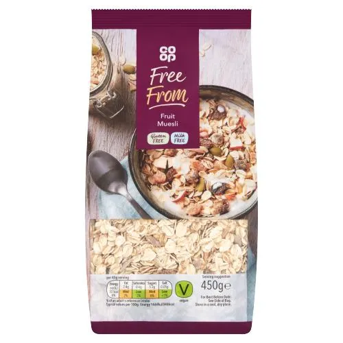 Rings Co Op Free From Fruit Muesli 450g Ramsden International