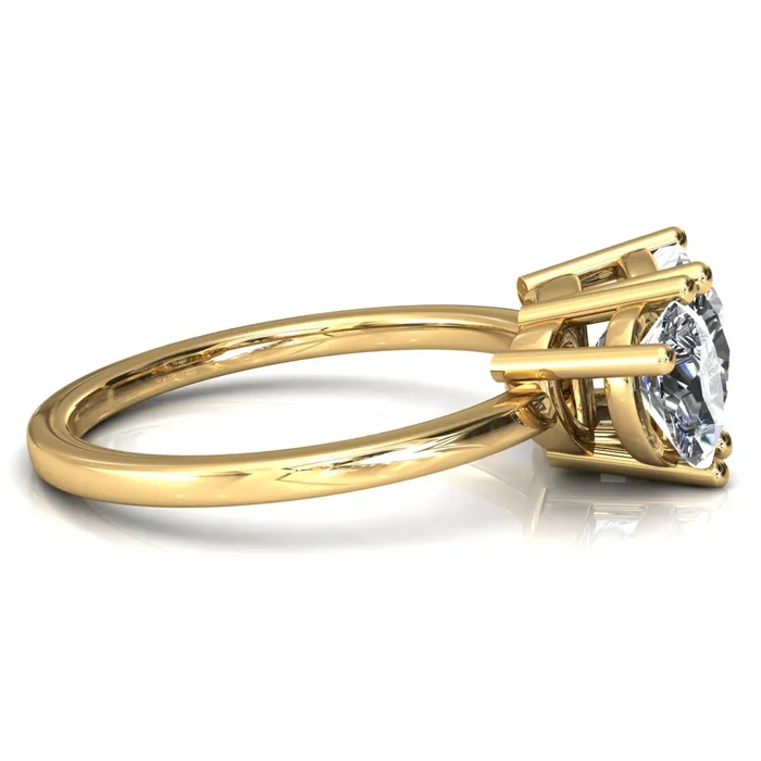 Rings Fire Brilliance 7mm Cushion 7x5mm Pear TwoStone Center Toi Et Moi Ring