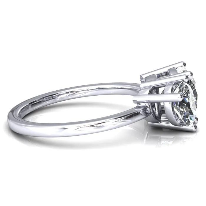 Rings Fire Brilliance 7mm Cushion 7x5mm Pear TwoStone Center Toi Et Moi Ring