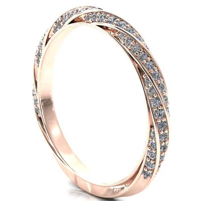 Rings Fire Brilliance Elysia Marquise Moissanite 6 Prong 34 Eternity Diamond Accent Ring