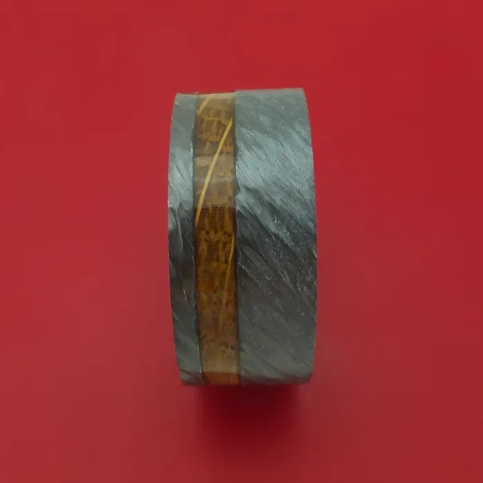 Rings Lashbrook Wide Black Zirconium Ring with Hardwood Inlay and Interior Hardwood Sleeve Custom Made Band Rings Lashbrook Wide Black Zirconium Ring with Hardwood Inlay and Interior Hardwood Sleeve Custom Made Band