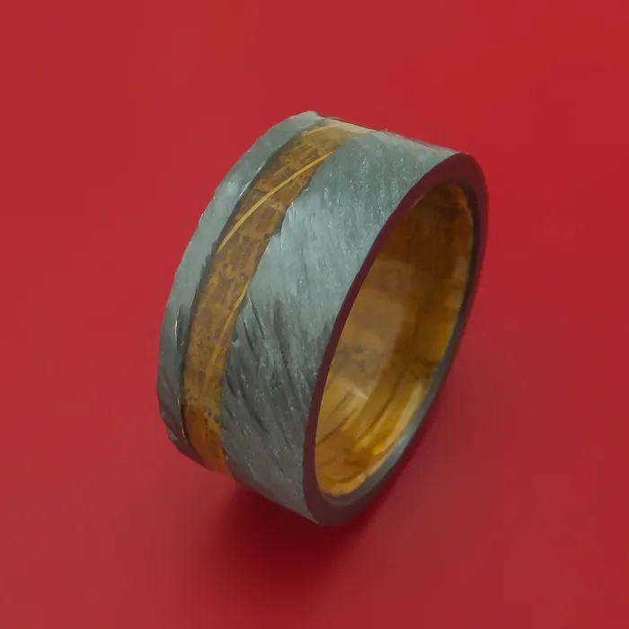 Rings Lashbrook Wide Black Zirconium Ring with Hardwood Inlay and Interior Hardwood Sleeve Custom Made Band Rings Lashbrook Wide Black Zirconium Ring with Hardwood Inlay and Interior Hardwood Sleeve Custom Made Band
