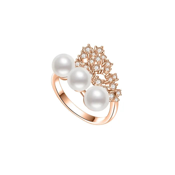 Rings Pearly Lustre Elegant Freshwater Pearl Ring WR00128 CELESTE
