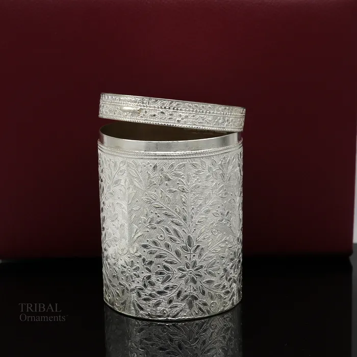 Rings TRIBAL ORNAMENTS 925 solid silver vintage style brides trinket box containercasket box bridal floral work box jewelry box silver utensils stb336 Rings TRIBAL ORNAMENTS 925 solid silver vintage style brides trinket box containercasket box bridal floral work box jewelry box silver utensils stb336