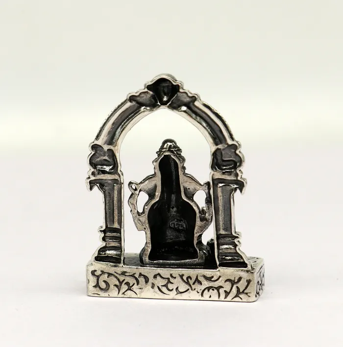 Rings TRIBAL ORNAMENTS 925 Sterling silver Idol lord Ganesha Pooja Articles Indian Silver Idols handcrafted Ganesh statue sculpture amazing gifting Art03