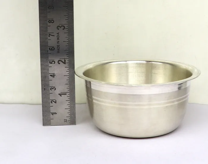 Rings TRIBAL ORNAMENTS 999 fine silver handmade small baby bowl and spoon set silver tumbler flask stay babykids healthy silver vessels utensils sv119