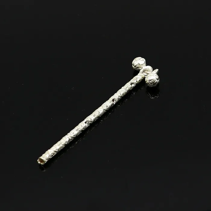 Rings TRIBAL ORNAMENTS Amazing design Solid sterling silver handmade idol krishna flute silver bansuri laddu gopala flute little krishna flute puja art su358