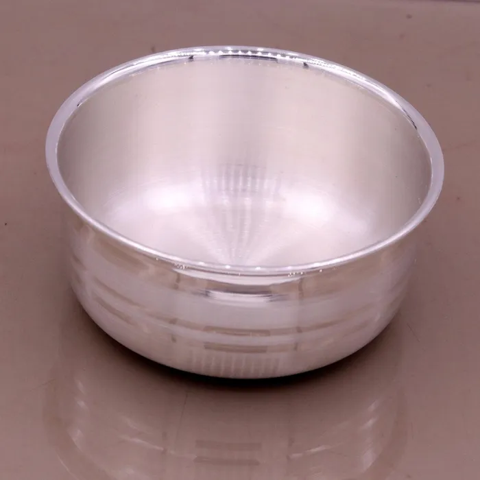 Rings TRIBAL ORNAMENTS Handmade 999 fine silver baby bowl excellent silver utensils from india plain high quality silver vessels silver kitchen utensils sv41