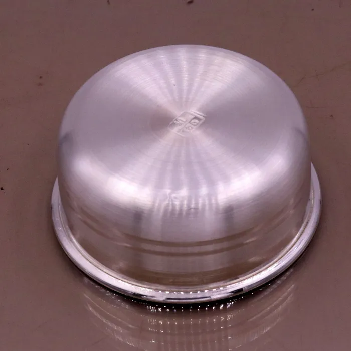 Rings TRIBAL ORNAMENTS Handmade 999 fine silver baby bowl excellent silver utensils from india plain high quality silver vessels silver kitchen utensils sv41