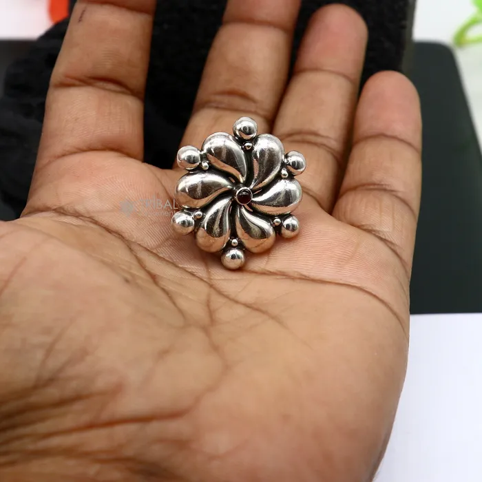 Rings TRIBAL ORNAMENTS Indian Cultural design handmade silver fabulous vintage adjustable ring with amazing design indian tribal belly dance jewelry sr396 Rings TRIBAL ORNAMENTS Indian Cultural design handmade silver fabulous vintage adjustable ring with amazing design indian tribal belly dance jewelry sr396