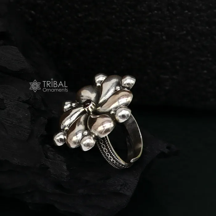 Rings TRIBAL ORNAMENTS Indian Cultural design handmade silver fabulous vintage adjustable ring with amazing design indian tribal belly dance jewelry sr396 Rings TRIBAL ORNAMENTS Indian Cultural design handmade silver fabulous vintage adjustable ring with amazing design indian tribal belly dance jewelry sr396