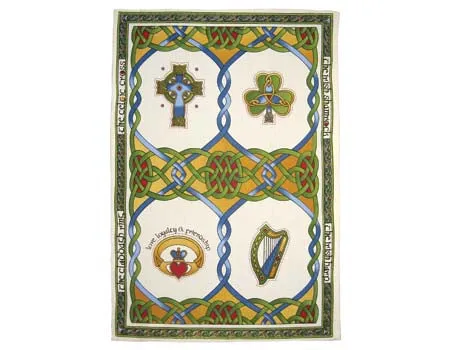 Royal Tara Earrings Irish Weave Tea Towel