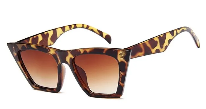 S402 Leopard Frame Brown Lens Fashion Sunglasses POLLY Earrings