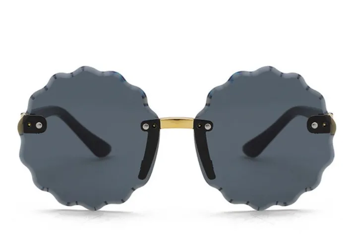 S450 Black Flower Shape Lens Sunglasses polly Rings