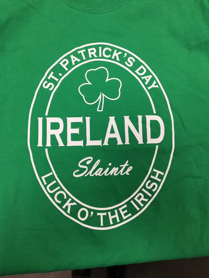 Scottish and Irish Store Necklaces St Patricks Day Shirt Slainte Lime