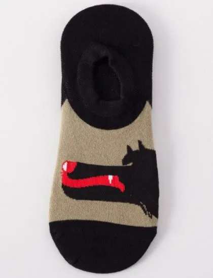 SF273 Tan Wolf Low Cut Socks POLLY Rings
