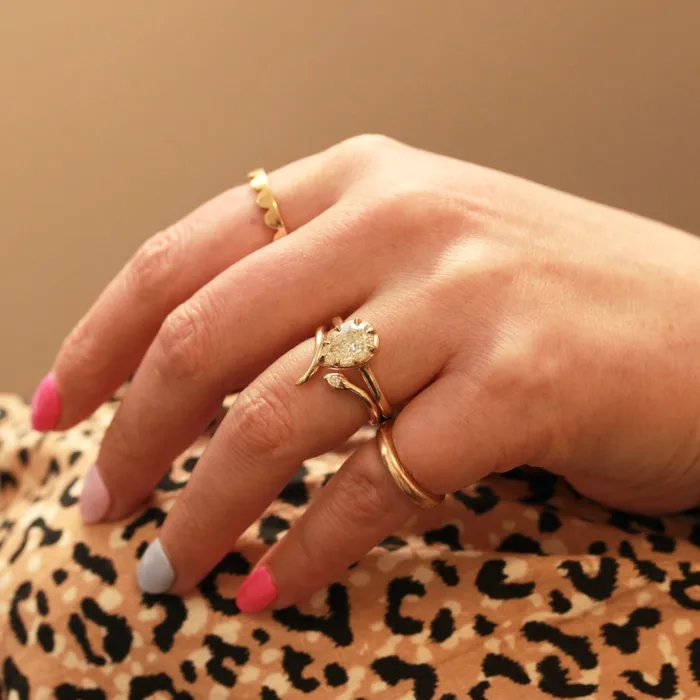 Snake Diamond Ring Rokosz Rings