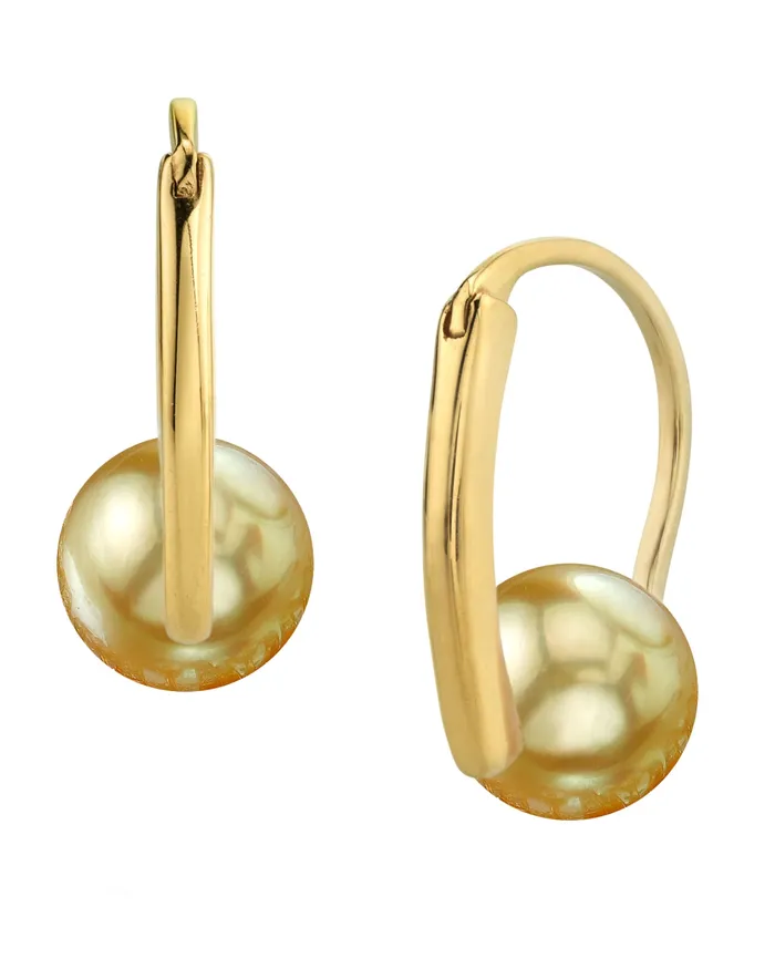 spt Golden South Sea Pearl Entice Earrings Earrings