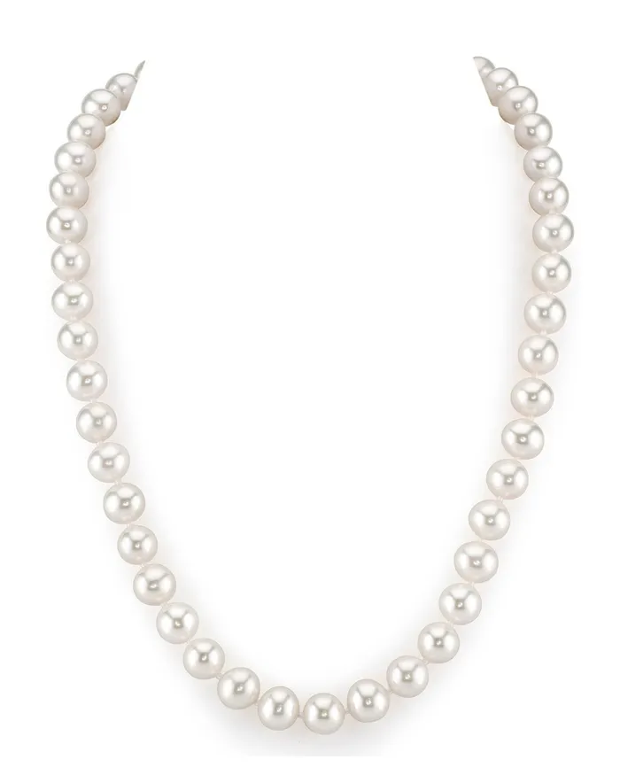 spt Necklaces 8595mm White Freshwater Pearl Necklace AAA Quality