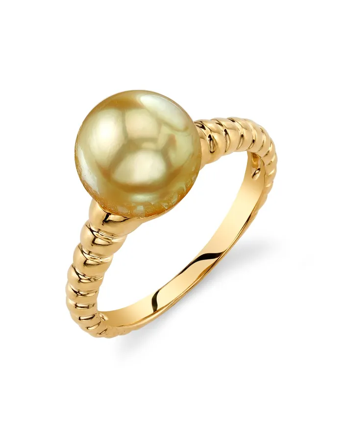 spt Rings Golden South Sea Pearl Echo Ring