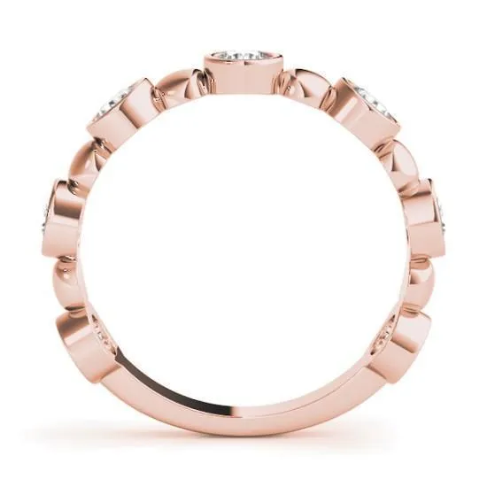 Stackables 34 Eternity TriTone Gold Round Bezel Diamonds Large Beads 3Band Set Selectables Fire Brilliance Rings