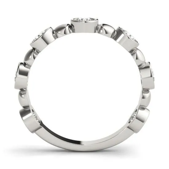 Stackables 34 Eternity TriTone Gold Round Bezel Diamonds Large Beads 3Band Set Selectables Fire Brilliance Rings