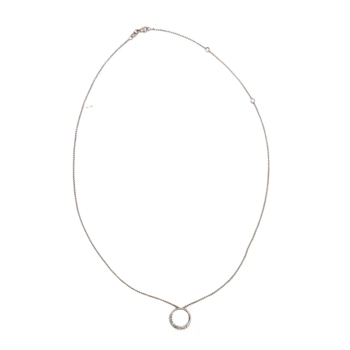 STORE 5a Necklaces PreOwned Diamond Circle Pendant