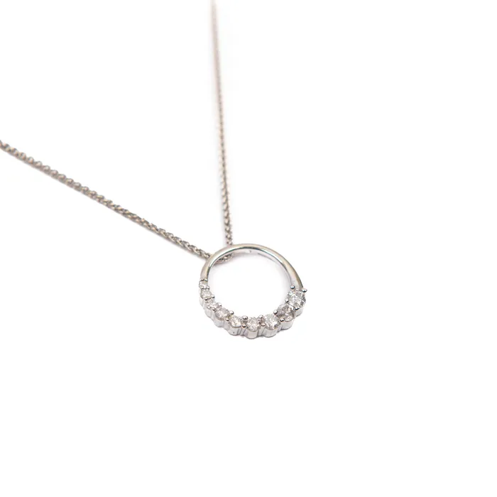 STORE 5a Necklaces PreOwned Diamond Circle Pendant