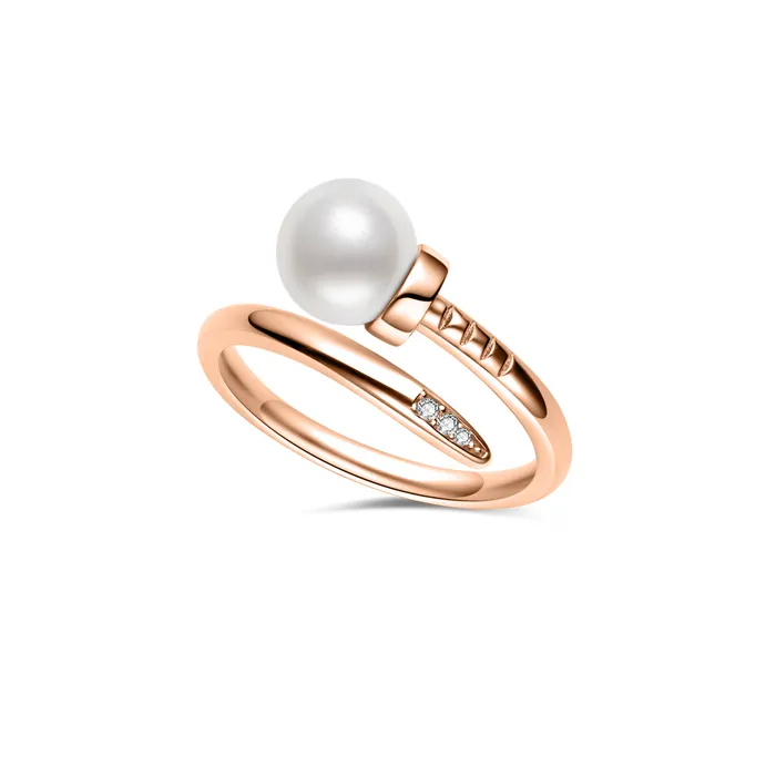 Top Grade Freshwater Pearl Ring WR00311 Pearly Lustre Rings