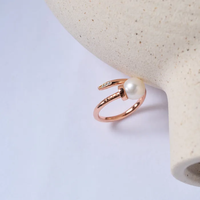 Top Grade Freshwater Pearl Ring WR00311 Pearly Lustre Rings