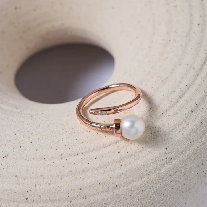 Top Grade Freshwater Pearl Ring WR00311 Pearly Lustre Rings