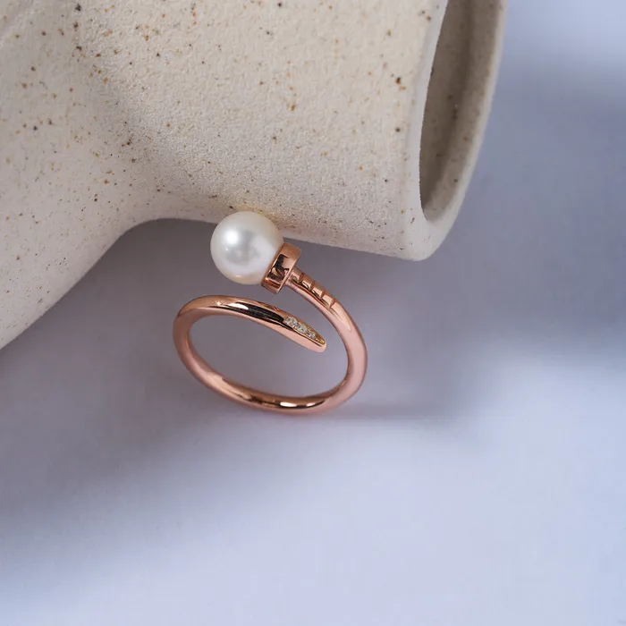 Top Grade Freshwater Pearl Ring WR00311 Pearly Lustre Rings