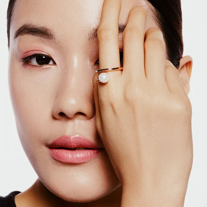 Top Grade Freshwater Pearl Ring WR00311 Pearly Lustre Rings
