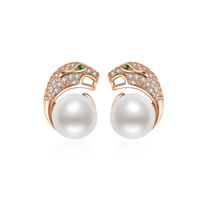 Top Lustre Leopard Freshwater Pearl Earrings WE00532 SAFARI Pearly Lustre Earrings Top Lustre Leopard Freshwater Pearl Earrings WE00532 SAFARI Pearly Lustre Earrings