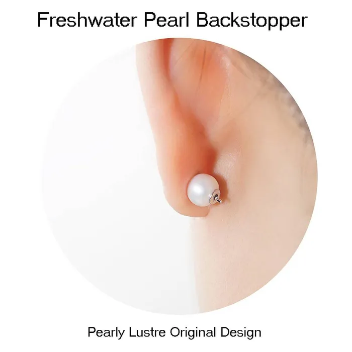 Top Lustre Leopard Freshwater Pearl Earrings WE00532 SAFARI Pearly Lustre Earrings