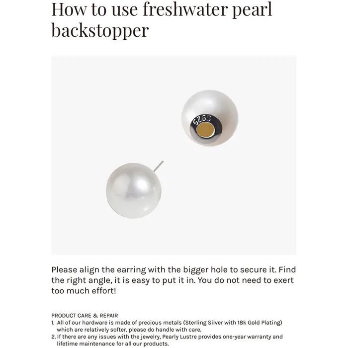 Top Lustre Leopard Freshwater Pearl Earrings WE00532 SAFARI Pearly Lustre Earrings