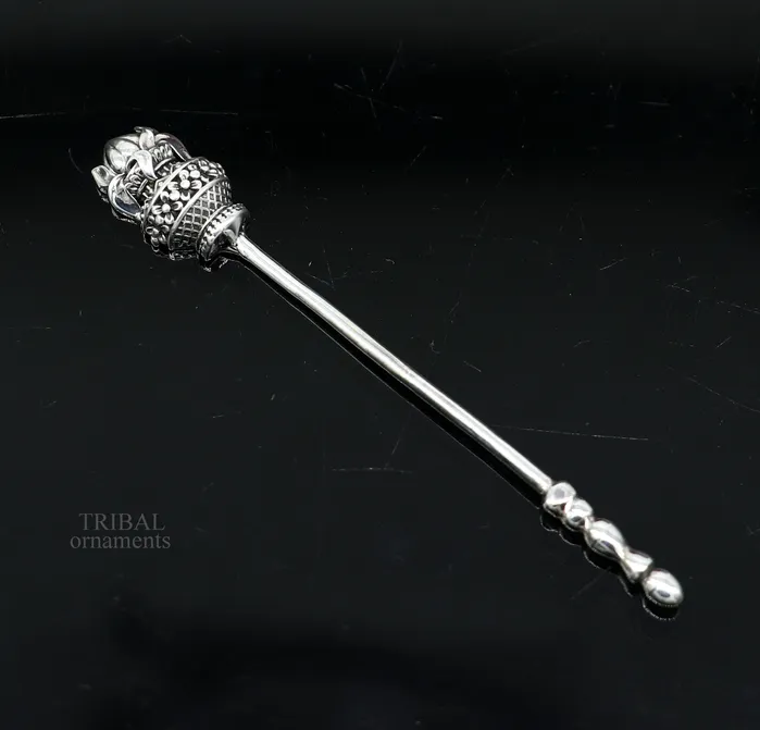 TRIBAL ORNAMENTS 3 inches long handmade solid 925 sterling silver kumkum sticks eyeliner stick kajal stick surma stick brides vintage style gift su656 Necklaces TRIBAL ORNAMENTS 3 inches long handmade solid 925 sterling silver kumkum sticks eyeliner stick kajal stick surma stick brides vintage style gift su656 Necklaces