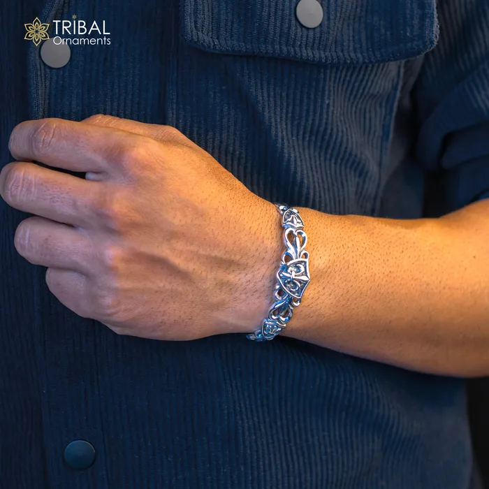 TRIBAL ORNAMENTS 925 sterling silver customized adjustable tribal cuff bracelet kada excellent cuff bangle bracelet Tribal ethnic boho jewelry cuff98 Bracelets