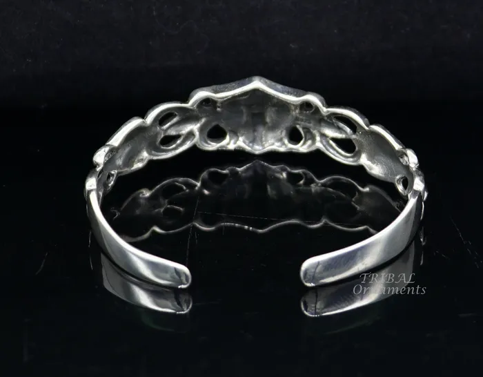 TRIBAL ORNAMENTS 925 sterling silver customized adjustable tribal cuff bracelet kada excellent cuff bangle bracelet Tribal ethnic boho jewelry cuff98 Bracelets