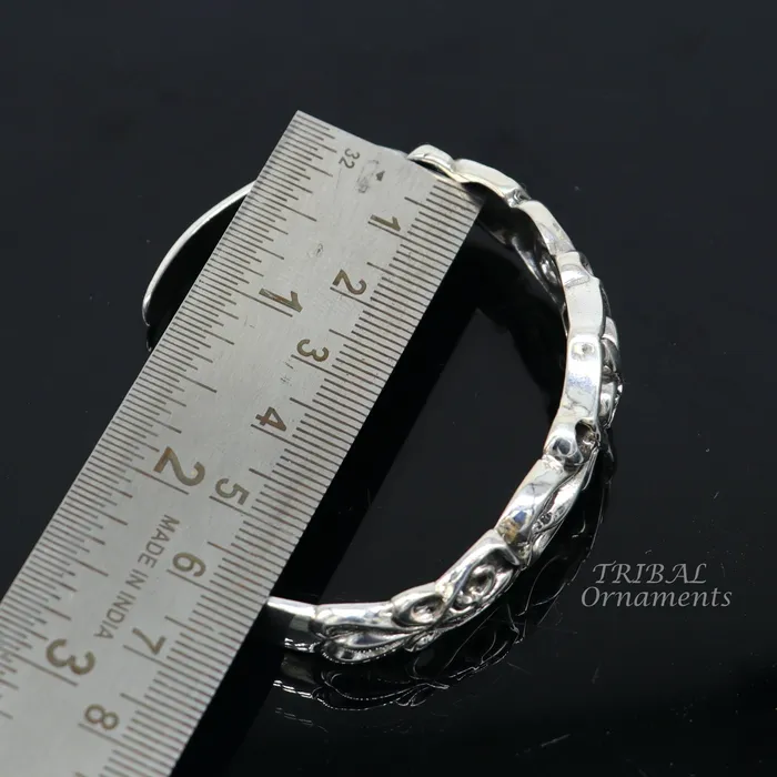 TRIBAL ORNAMENTS 925 sterling silver customized adjustable tribal cuff bracelet kada excellent cuff bangle bracelet Tribal ethnic boho jewelry cuff98 Bracelets