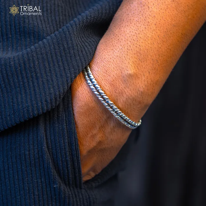 TRIBAL ORNAMENTS Bracelets 925 sterling silver handmade amazing stylish adjustable cuff kada bracelet wrist jewelry for boys and girls best gifting cuff113 TRIBAL ORNAMENTS Bracelets 925 sterling silver handmade amazing stylish adjustable cuff kada bracelet wrist jewelry for boys and girls best gifting cuff113