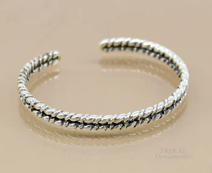 TRIBAL ORNAMENTS Bracelets 925 sterling silver handmade amazing stylish adjustable cuff kada bracelet wrist jewelry for boys and girls best gifting cuff113