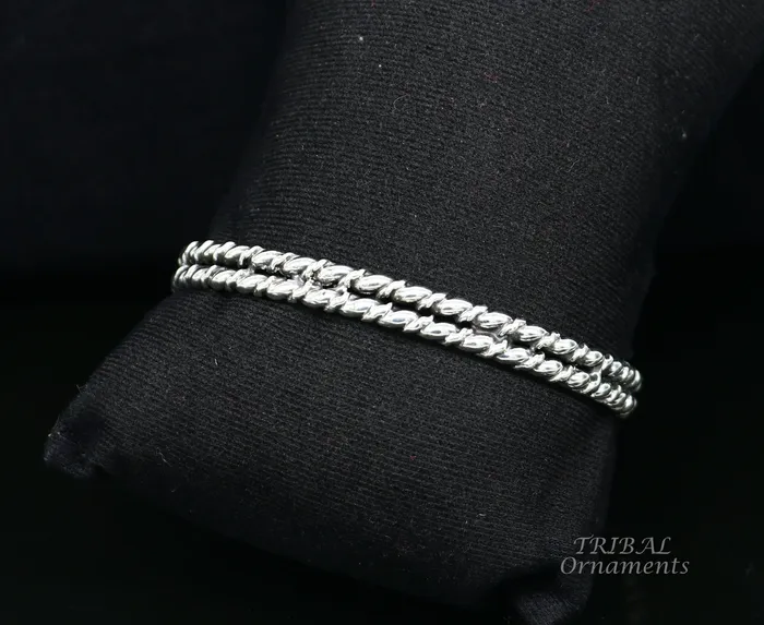 TRIBAL ORNAMENTS Bracelets 925 sterling silver handmade amazing stylish adjustable cuff kada bracelet wrist jewelry for boys and girls best gifting cuff113