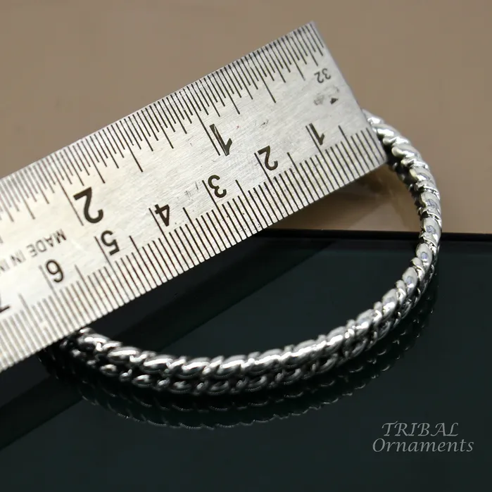 TRIBAL ORNAMENTS Bracelets 925 sterling silver handmade amazing stylish adjustable cuff kada bracelet wrist jewelry for boys and girls best gifting cuff113