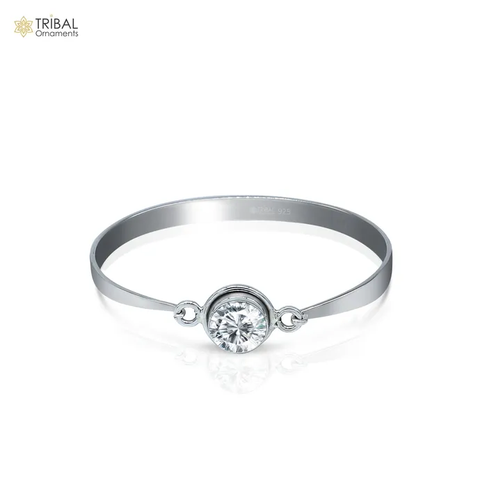TRIBAL ORNAMENTS Bracelets 925 sterling silver handmade Stone design stylish kada bangle bracelet tribal jewelry nsk855 TRIBAL ORNAMENTS Bracelets 925 sterling silver handmade Stone design stylish kada bangle bracelet tribal jewelry nsk855