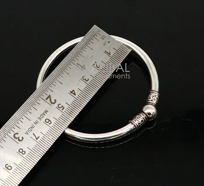 TRIBAL ORNAMENTS Bracelets 925 sterling silver handmade unique cultural design trendy kada bracelet for mens and girls best delicate Light weight jewelry nsk668 TRIBAL ORNAMENTS Bracelets 925 sterling silver handmade unique cultural design trendy kada bracelet for mens and girls best delicate Light weight jewelry nsk668
