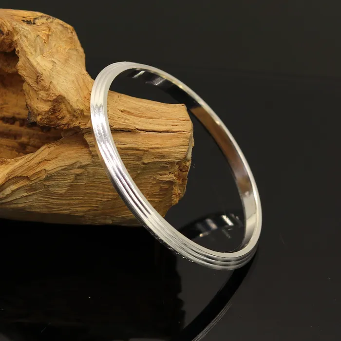 TRIBAL ORNAMENTS Bracelets Amazing punjabi sikkha solid silver kada bangle bracelet excellent customized gifting personalized jewelry daily use unisex jewelry nsk310