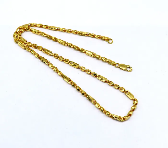 TRIBAL ORNAMENTS Necklaces 22karat yellow gold handmade unique baht design all sizes chain necklace amazing mens gifting wedding jewelry best unisex necklace ch576 TRIBAL ORNAMENTS Necklaces 22karat yellow gold handmade unique baht design all sizes chain necklace amazing mens gifting wedding jewelry best unisex necklace ch576