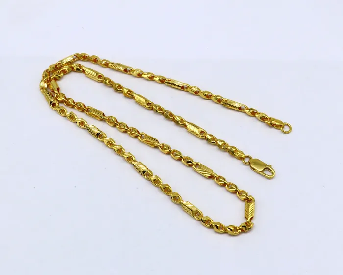 TRIBAL ORNAMENTS Necklaces 22karat yellow gold handmade unique baht design all sizes chain necklace amazing mens gifting wedding jewelry best unisex necklace ch576 TRIBAL ORNAMENTS Necklaces 22karat yellow gold handmade unique baht design all sizes chain necklace amazing mens gifting wedding jewelry best unisex necklace ch576