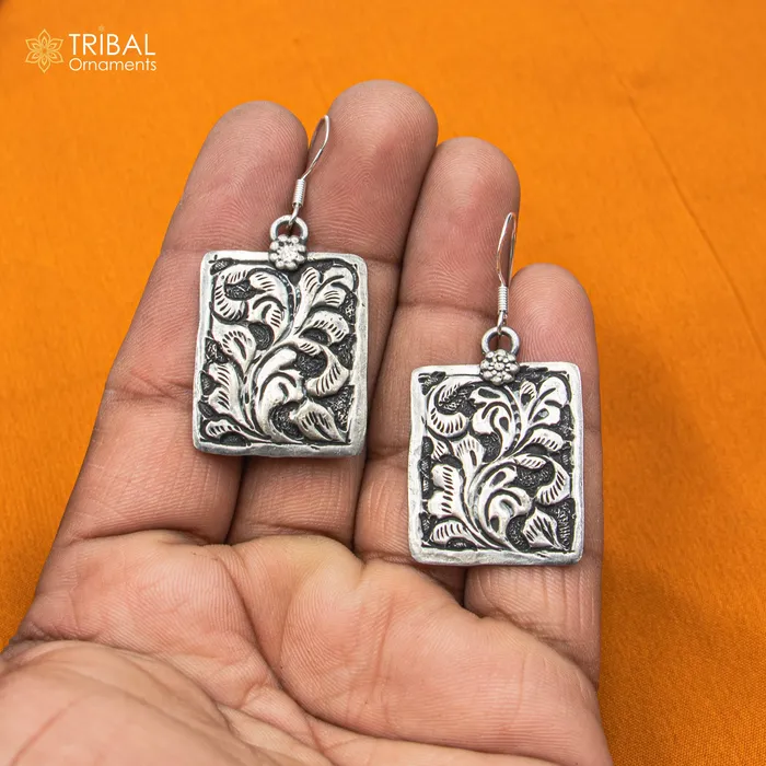 TRIBAL ORNAMENTS Necklaces 30 925 sterling silver handmade beaded chain with chitai design long necklace traditional cultural functional pendant necklace jewelry Set715